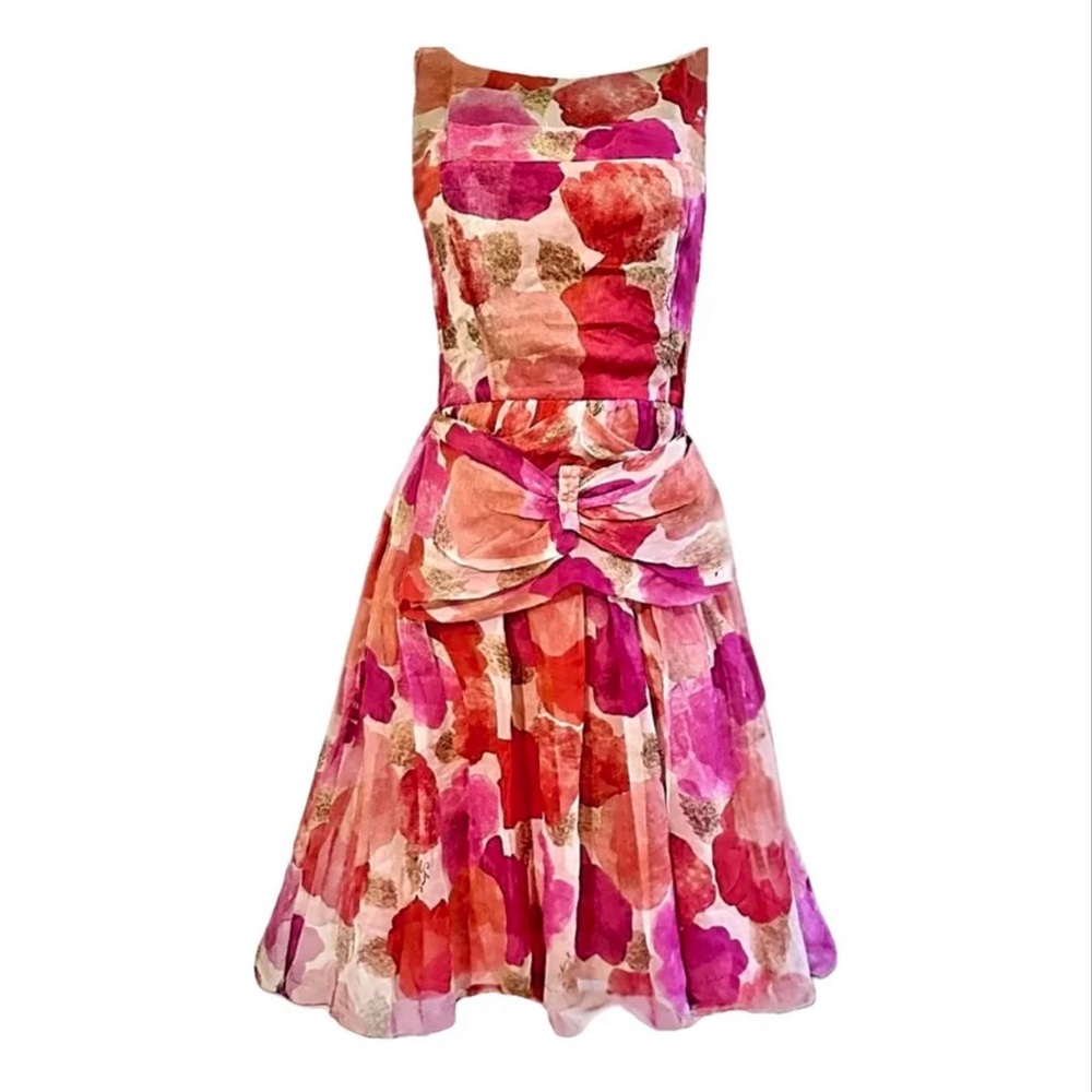 Chanel vintage silk print dress, Cruise 2010